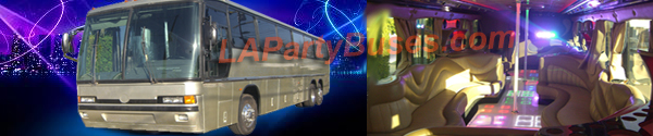 40-42 Pass Silver Star Party Bus, los angeles party buses